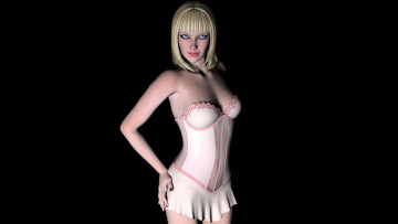 Картинка 3д+графика люди+ people блондинка фон взгляд девушка