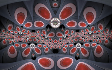 Картинка 3д+графика фракталы+ fractal цвета фон узор