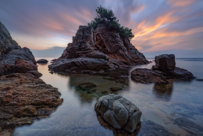 Обои картинки фото природа, побережье, рассвет