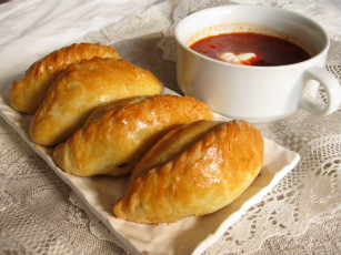 Картинка еда разное борщ пирожки