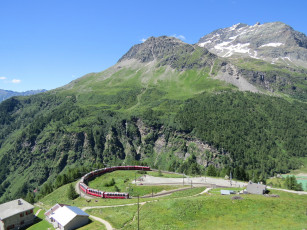 Картинка техника поезда горы поезд