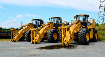 обоя техника, фронтальные погрузчики, трактор