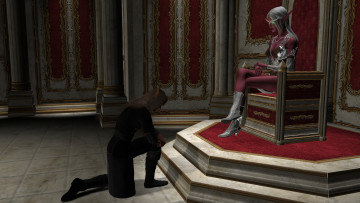 Картинка 3д+графика эльфы+ elves фон взгляд эльфийки