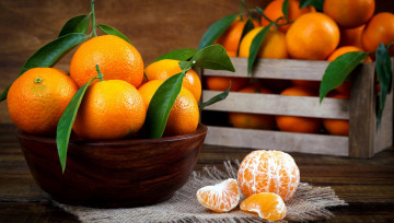 Картинка еда цитрусы мандарины