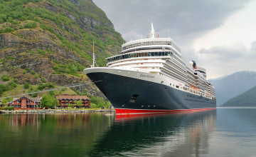 Картинка queen+elizabeth корабли лайнеры лайнер круиз