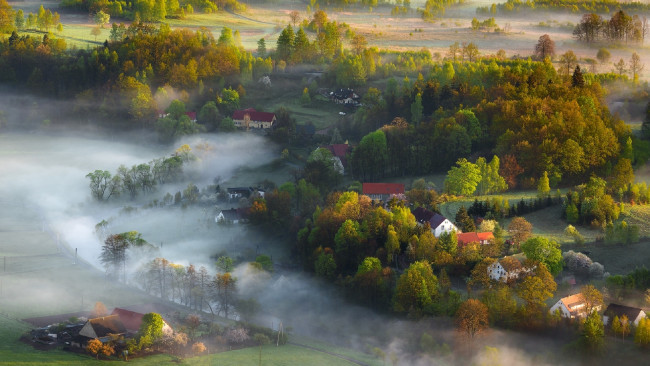 Обои картинки фото города, - пейзажи, landscape, canon, mist, light, spring, iza, darek