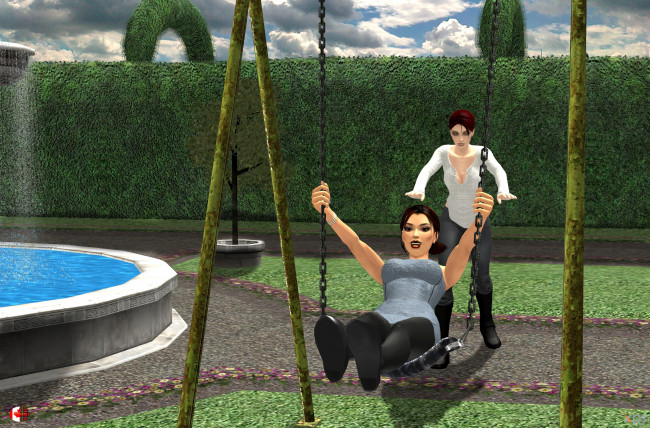 Обои картинки фото 3д графика, люди , people, взгляд, фон, девушки