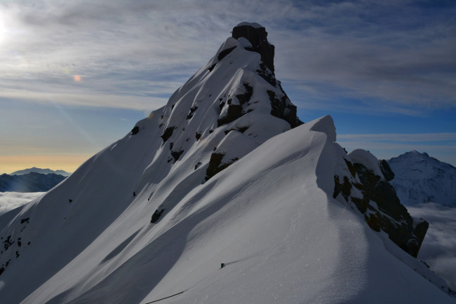 Обои картинки фото природа, горы, облака, снег