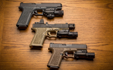 обоя оружие, пистолеты, три, фон