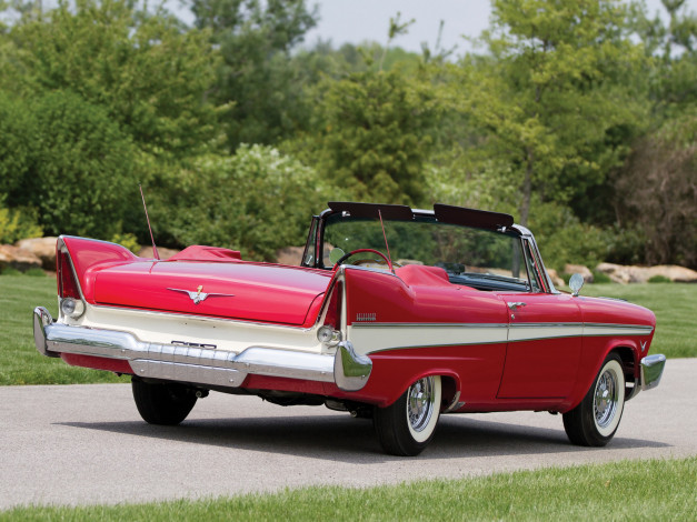 Обои картинки фото plymouth belvedere convertible 1957, автомобили, plymouth, belvedere, convertible, 1957