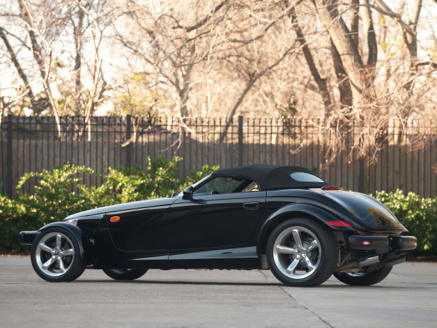 Обои картинки фото plymouth prowler 1997, автомобили, plymouth, prowler, 1997, чёрный
