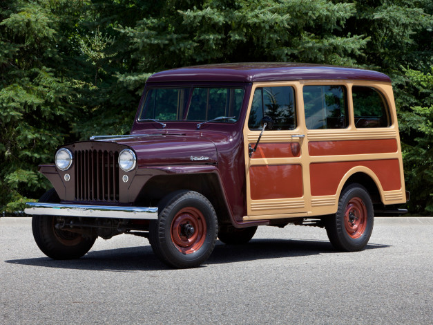 Обои картинки фото willys station wagon 1949, автомобили, willys, station, wagon, 1949