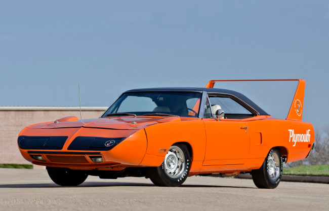 Обои картинки фото plymouth road runner superbird 1969, автомобили, plymouth, road, runner, superbird, 1969, оранжевый