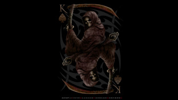 Картинка календари фэнтези смерть нежить коса капюшон скелет