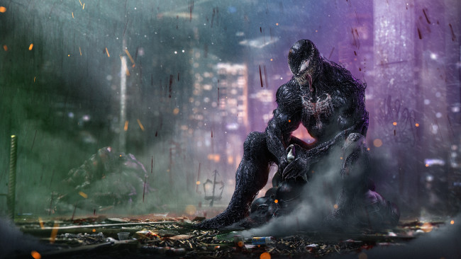 Обои картинки фото рисованное, кино, веном