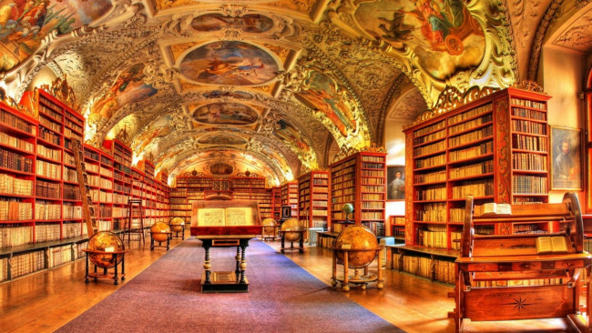 Обои картинки фото интерьер, кабинет,  библиотека,  офис, библиотека