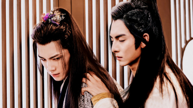 Обои картинки фото юй мин е,  инь цзянь, кино фильмы, -unknown , другое, юй, мин, е, инь, цзянь, сказание, о, юности, the, birth, of, drama, king, танец, феникса, ван, хаосюань, wang, hao, xuan, сун, цзиян