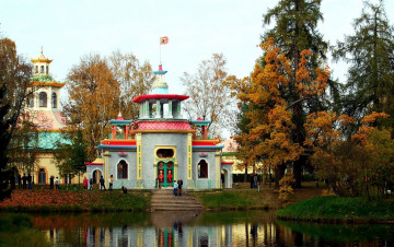 Картинка города санкт-петербург +петергоф+ россия пушкин царское село eкатерининский парк китайская деревня санкт петербург