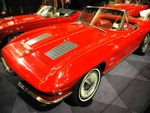 Картинка chevrolet corvette автомобили выставки уличные фото