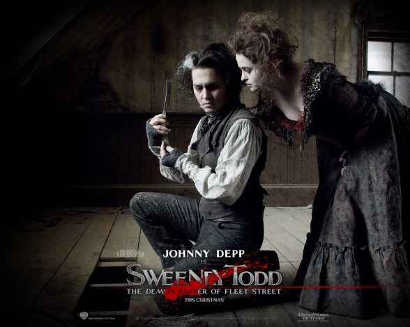 Обои картинки фото sweeney, todd, the, demon, barber, of, fleet, street, кино, фильмы