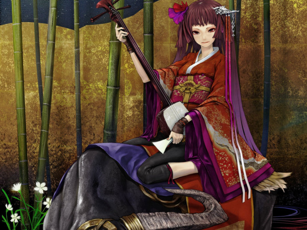 Обои картинки фото аниме, headphones, instrumental