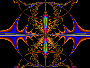 Картинка 3д графика fractal фракталы цвета узор фон