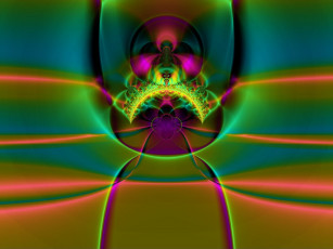 Картинка 3д графика fractal фракталы фон цвета