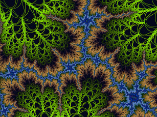 Картинка 3д графика fractal фракталы фон узор