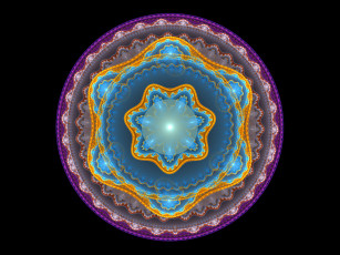 Картинка 3д графика fractal фракталы фон узор