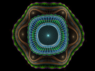 Картинка 3д графика fractal фракталы узор фон