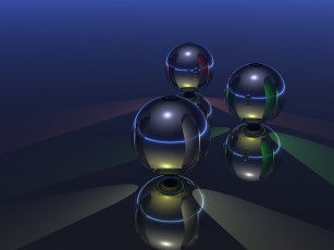 Картинка 3д графика шары