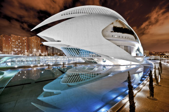Картинка city of arts and sciences valencia spain города здания дома
