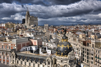 Картинка madrid spain города мадрид испания здания
