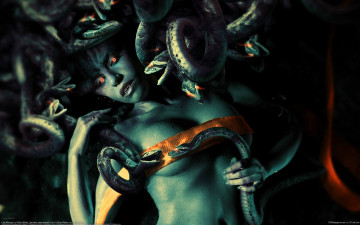 Картинка oliver wetter фэнтези существа медуза змеи