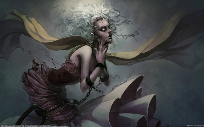 Обои картинки фото keri, ruediger, фэнтези, девушки, кандалы