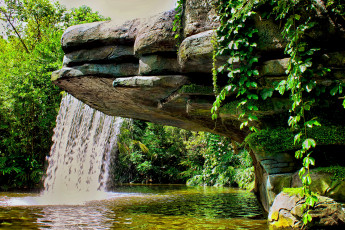 Картинка природа водопады поток вода