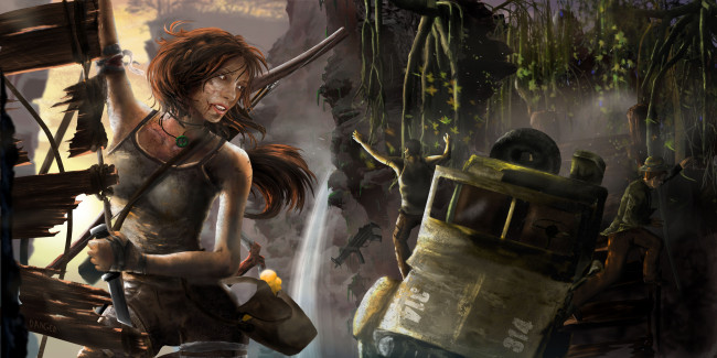 Обои картинки фото видео, игры, tomb, raider, 2013, lara, croft, арт