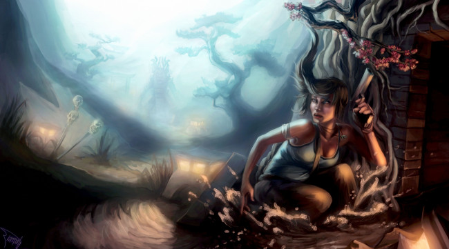 Обои картинки фото видео, игры, tomb, raider, 2013, lara, croft, арт
