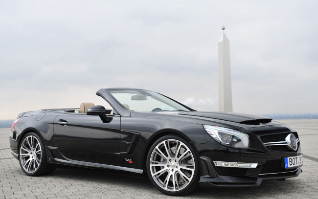 Обои картинки фото автомобили, brabus, sports, car, modified, version, 800, benz, the, sl65, amg