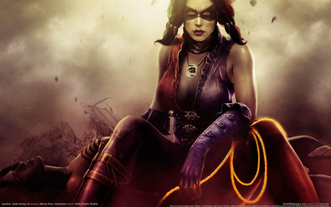 Обои картинки фото injustice, gods, among, us, видео, игры, девушка