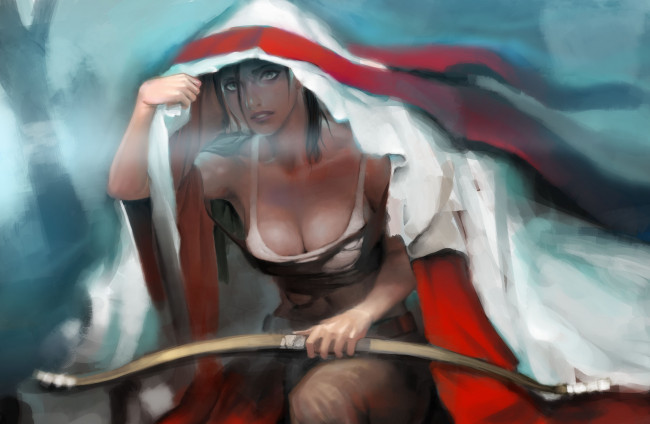 Обои картинки фото видео, игры, tomb, raider, 2013, арт, lara, croft