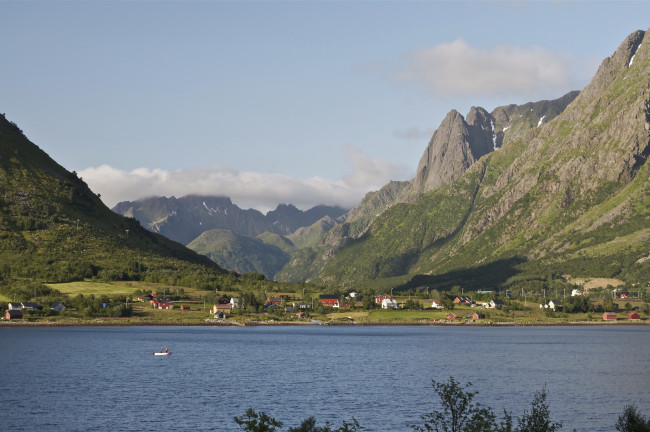 Обои картинки фото lofoten, islands, norway, природа, реки, озера, озеро, горы