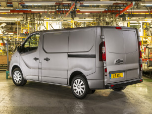 обоя автомобили, vauxhall, 2014, van, vivaro, серый