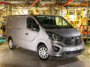 обоя автомобили, vauxhall, van, 2014, серый, vivaro