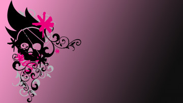 Картинка векторная+графика узор череп