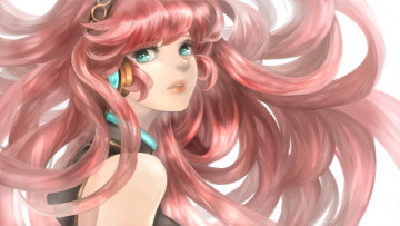 Картинка vocaloid аниме арт noja megurine luka девушка взгляд вокалоид волосы наушники