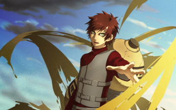 Картинка аниме naruto собаку-но песок парень арт гаара