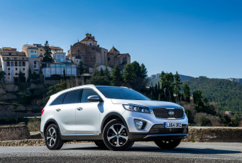 Картинка автомобили kia sorento ecodynamics uk-spec um 2015г светлый