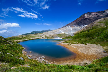 Картинка природа реки озера холмы озеро