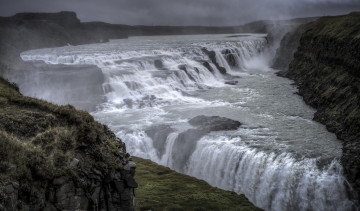 Картинка природа водопады камни река